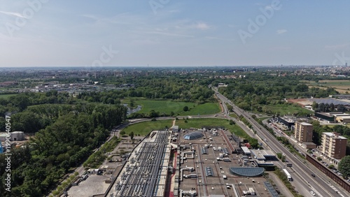 Shopping center view from above