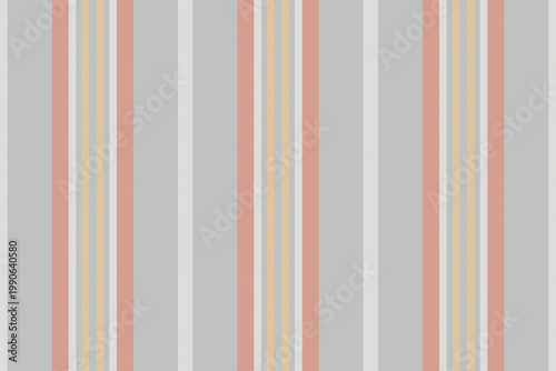 Wabric pattern texture fabric, floor lines seamless vertical. Fensual background stripe textile vector in silver and red colors.