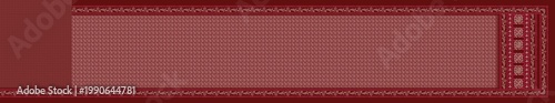 Photos Full traditional Indian saree layout design with ethnic maroon and golden motifs