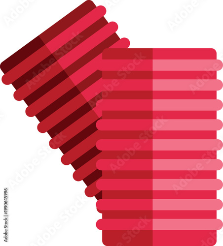 Hair rollers creating wave curls for salon beauty concept