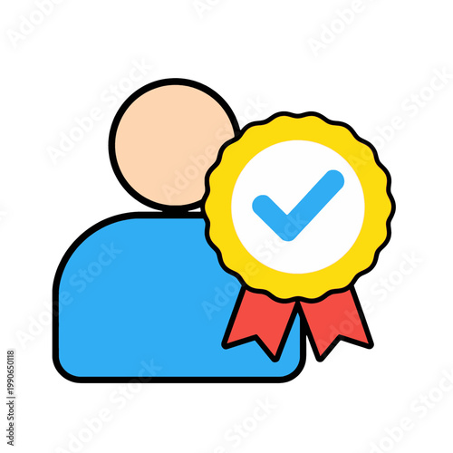 Person with Award Icon