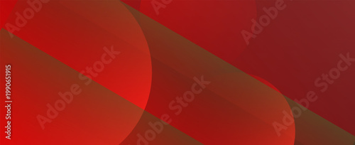 Red banner background abstract, colorful, red gradations, slash abstract, memphis, vector