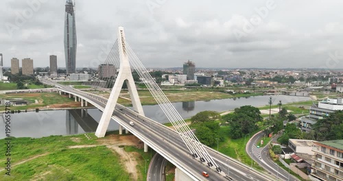 Cars, Currents and Concrete Abidjan Aerial