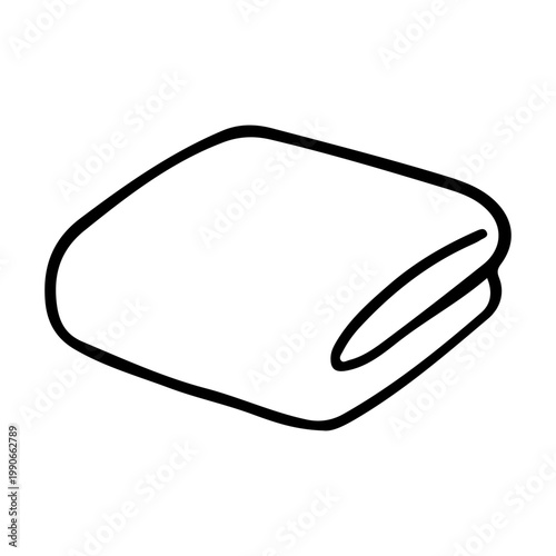 Cleaning cloth or towel illustration