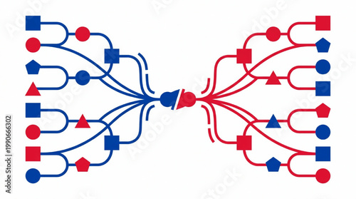 Abstract Diagram of Competition and Decision Making Process.