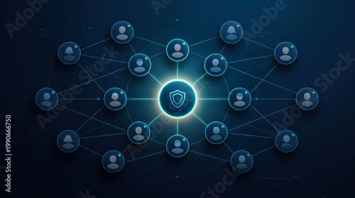 Digital Security Network Connecting Multiple User Profiles with Centralized Protection Shield