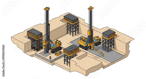 Ancient Egyptian Temple Complex with Columns and Pylons.