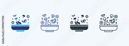 Kitchen Ingredients Multiple Style Icon Collection