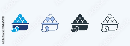 Eggs Multiple Style Icon Collection