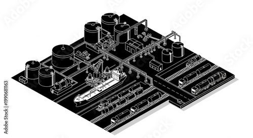 Black and White Computer Motherboard with Circuitry.