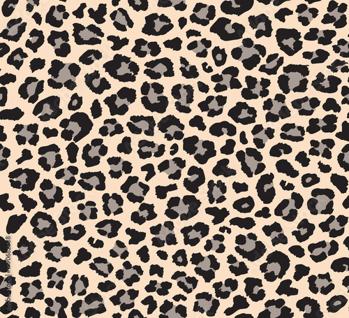 Leopard Print Pattern Seamless Texture in Warm Neutral Tones for Fashion and Decor