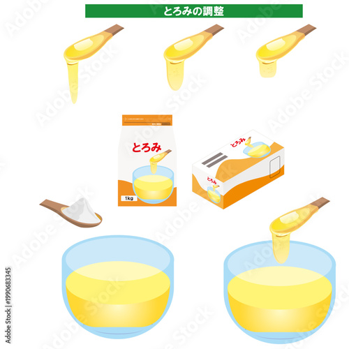 とろみ剤のイラスト