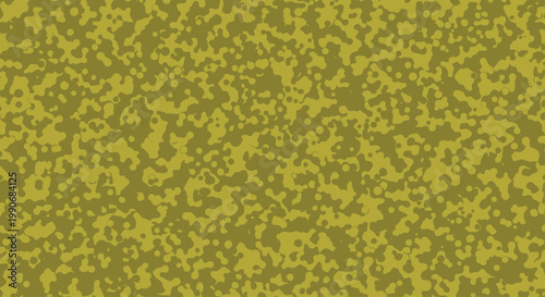 A textured, abstract pattern of irregular organic shapes and dots in shades of olive green