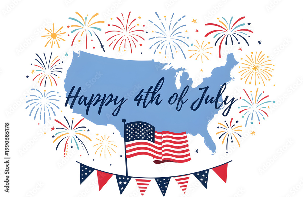 Obraz premium Happy Independence Day