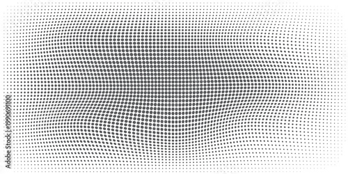 Gradien halftone. Gradien berbintik, menyemprotkan titik halus dan halfton latar belakang titik mulus pola geometrik pola horizontal vektor pola mulus eps 10