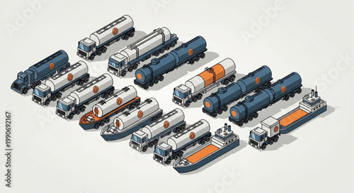 Collection of Various Model Trucks and Vehicles Displayed.