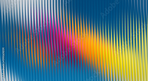 A vibrant abstract background with colorful vertical lines and a gradient of blue, pink, yellow, and white hues