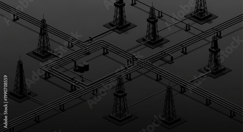 Construction Site with Foundation and Structural Elements.