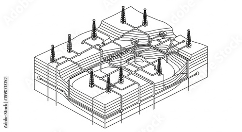 Detailed Architectural Blueprint of Building Foundation Structure.