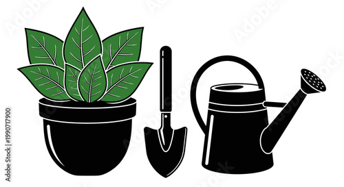 Professional Chef Stir Fry in Frying Pan over Fire Flame with Spatula - Adobe Illustrator Vector