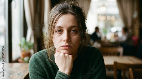 Blank Stare Chin on Hand Rumination Overthinking Portrait