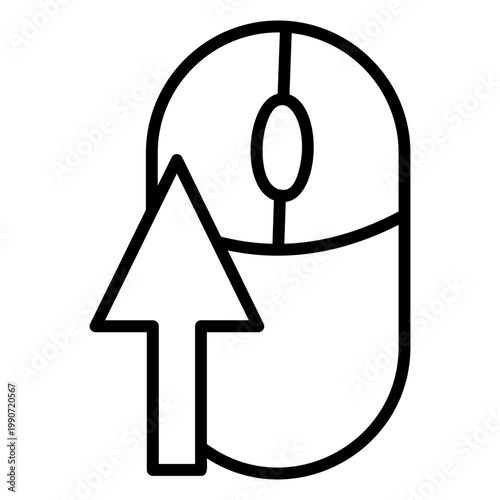 Mouse  Icon Element For Design 
