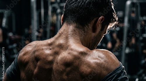 Rigid Shoulders Neck Tension Chronic Stress Rear View