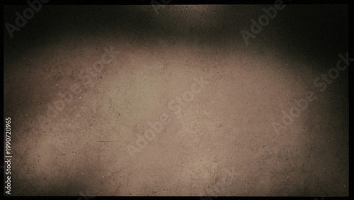 Abstract Brown Grunge Background with Scratches, Spots, and Black Frame.