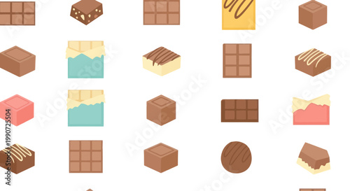 Assortment of Chocolate Bars and Candies
