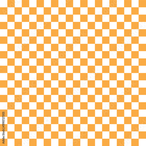 orange and white checkered pattern background
