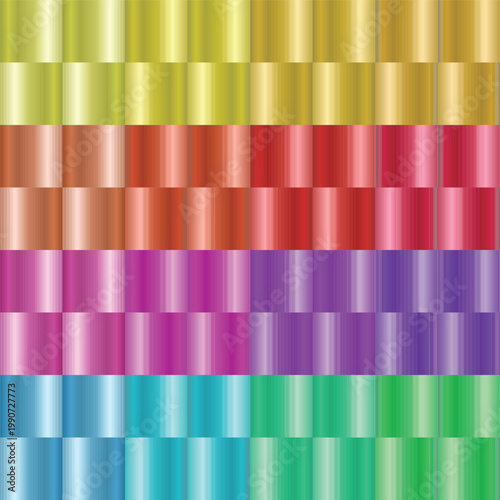 Vibrant Metallic Gradient Color Palette Background – Shiny Spectrum Texture Grid