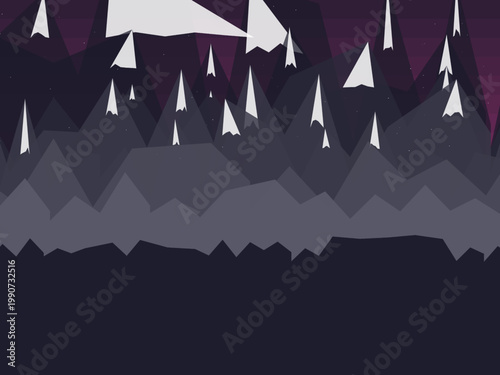 Adventure Mountain Peaks Wilderness Pattern Design