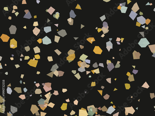Minimalist Terrazzo Stone Chip Pattern Abstract Vector Background