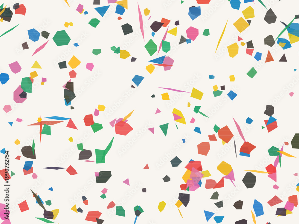 Obraz premium Colorful Terrazzo Fragments Organic Stone Mosaic Background