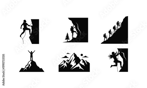 Journey of determination and triumph in mountain climbing and rock scaling adventures