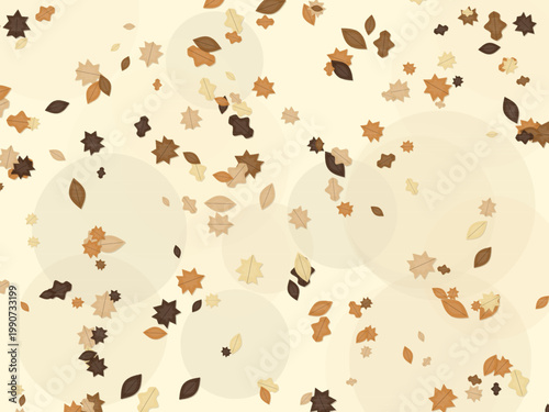 Cozy Fall Autumn Leaves Seasonal Pattern Design Backdrop