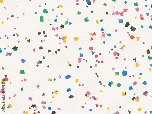 Pastel Terrazzo Texture Scattered Fragments Surface Design