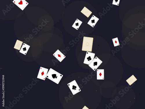 Casino Playing Cards Deck Pattern Design