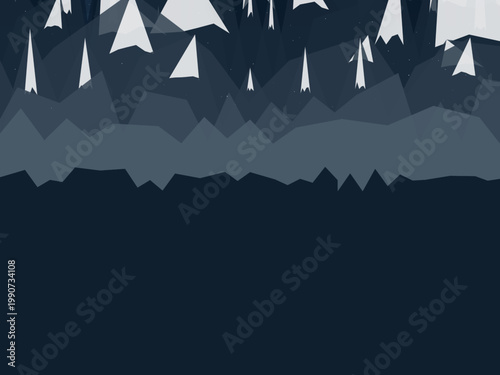 Adventure Mountain Peaks Wilderness Pattern Design