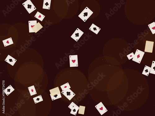 Casino Playing Cards Deck Pattern Design