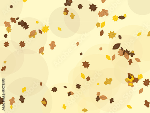 Maple Oak Autumn Leaves Pattern Fall Background