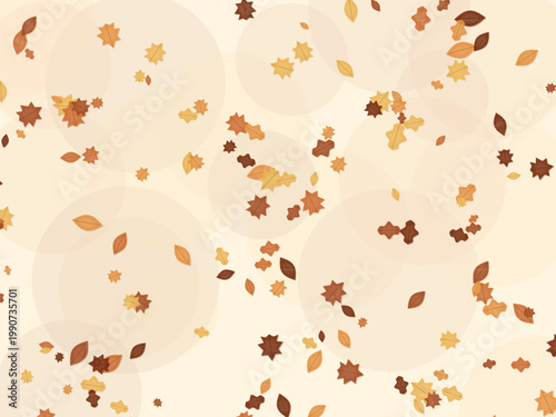 Autumn Leaves Fall Maple Pattern Seasonal Background