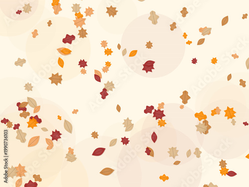 Cozy Fall Autumn Leaves Seasonal Pattern Design Backdrop