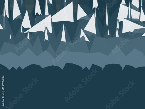 Mountain Peaks Scenic Landscape Adventure Background