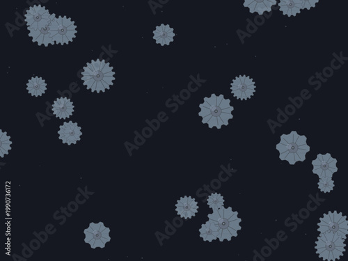 Brass Gear Cog Steampunk Pattern Background
