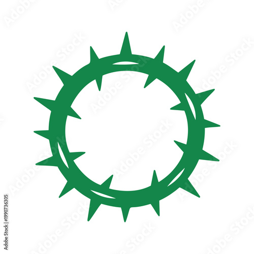 Illustration of a crown of thorns representing christianity and the easter season