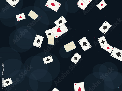 Casino Playing Cards Deck Pattern Design
