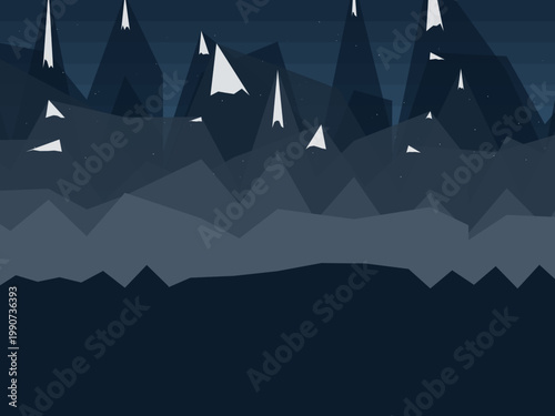 Mountain Peaks Landscape Adventure Background