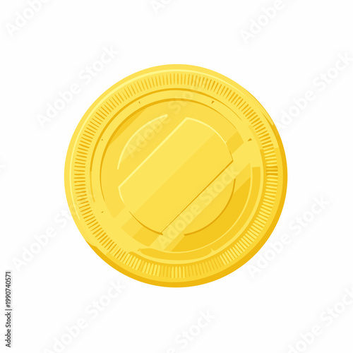 お金や資産運用を示す金貨やコインのシンプルなフラットベクターアイコン