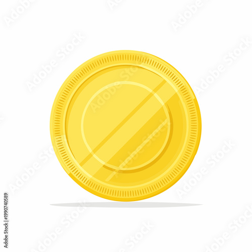 お金や資産運用を示す金貨やコインのシンプルなフラットベクターアイコン